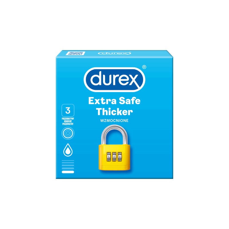 Durex Extra Safe 3 szt. - prezerwatywy