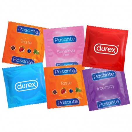 Durex & Pasante MIX 50 szt. - prezerwatywy