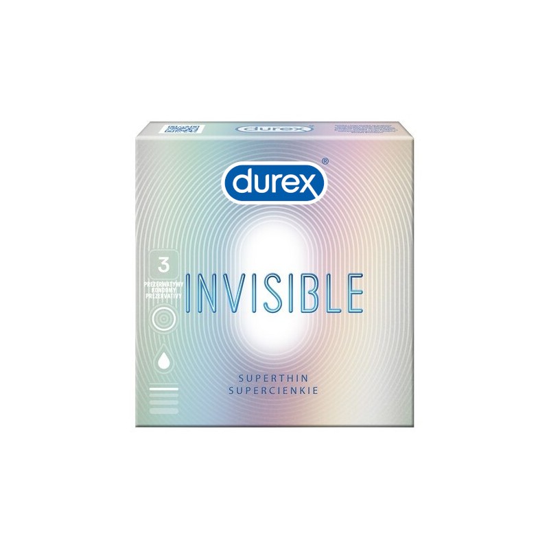 Durex Invisible 3 szt. - prezerwatywy