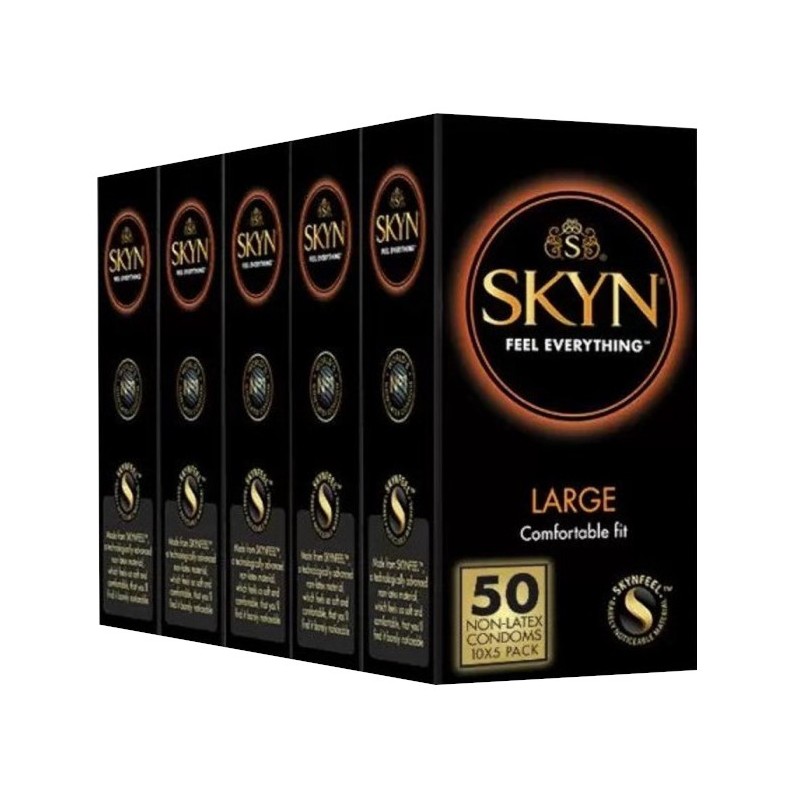 SKYN Large 50 szt. - prezerwatywy nielateksowe większe