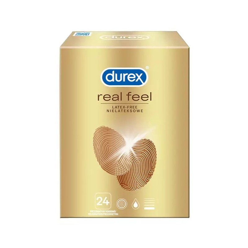 Durex Real Feel 24 szt. - prezerwatywy bez lateksu