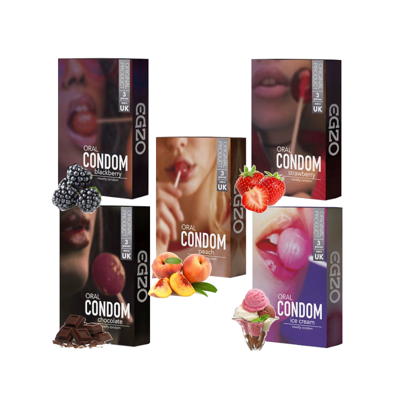 EGZO Oral 15 szt. - prezerwatywy smakowe mix