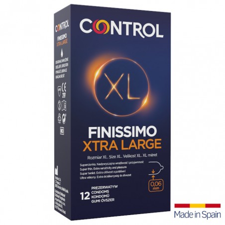 Control Finissimo Xtra Large 12 szt. - prezerwatywy cienkie XL