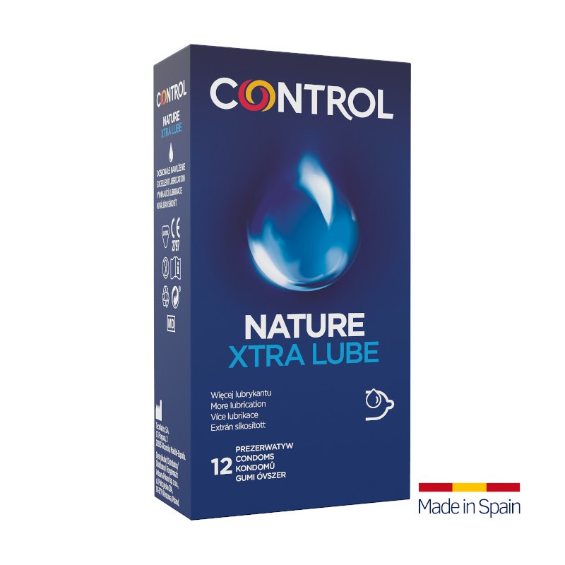 Control Nature Xtra Lube 12 szt. - prezerwatywy ekstra nawilżane