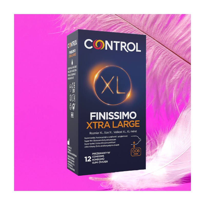 Control Finissimo Xtra Large 12 szt. - prezerwatywy cienkie XL