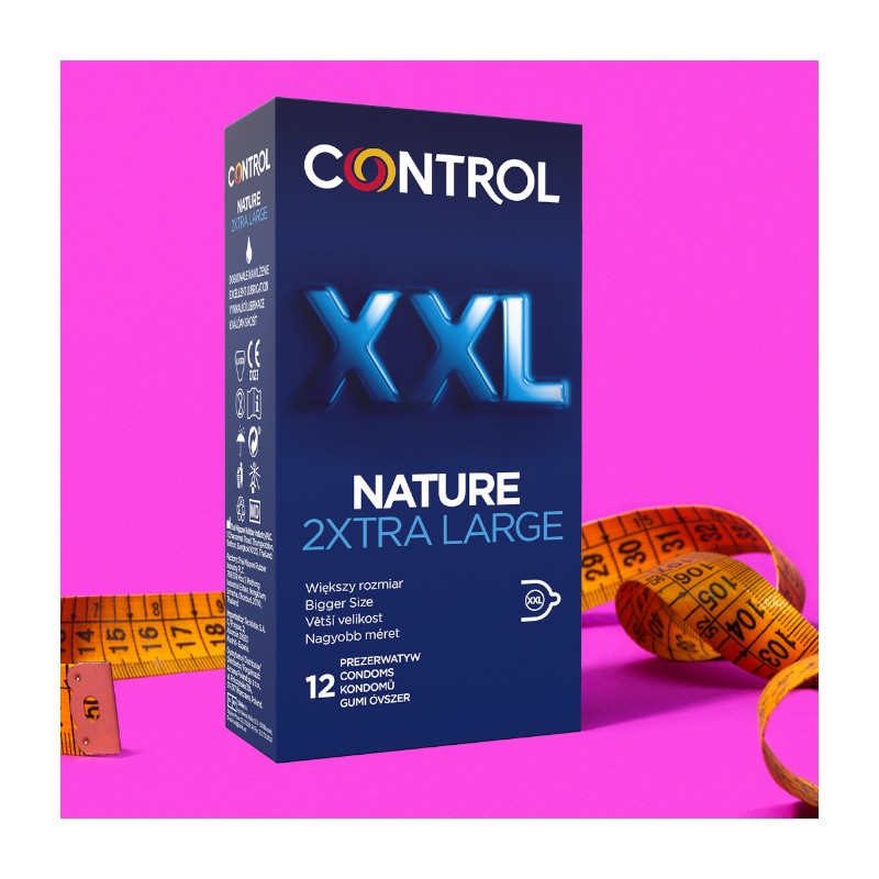 Control Nature XXL 12 szt. - prezerwatywy powiększone Xtra Large
