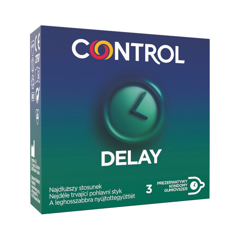 Control Delay 3 szt. - prezerwatywy opóźniające wytrysk
