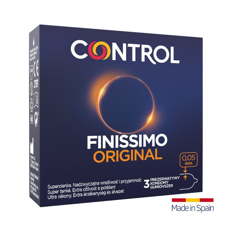 Control Finissimo Original 3 szt. - prezerwatywy cienkie
