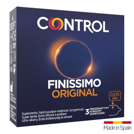 Control Finissimo Original 3 szt. - prezerwatywy cienkie