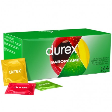Durex Saboreame (Fruity Fun) smakowe 144 szt. - prezerwatywy