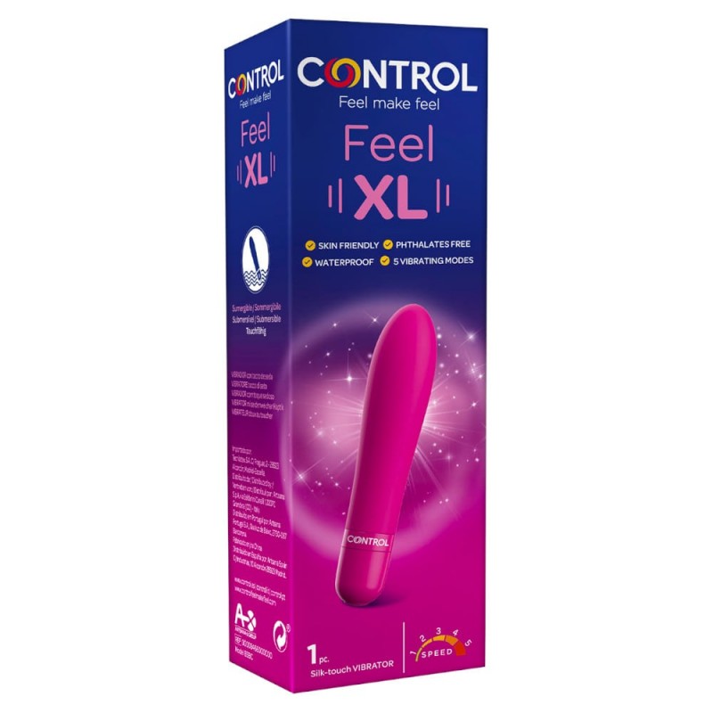 Control Feel XL - duży wibrator z różnymi trybami