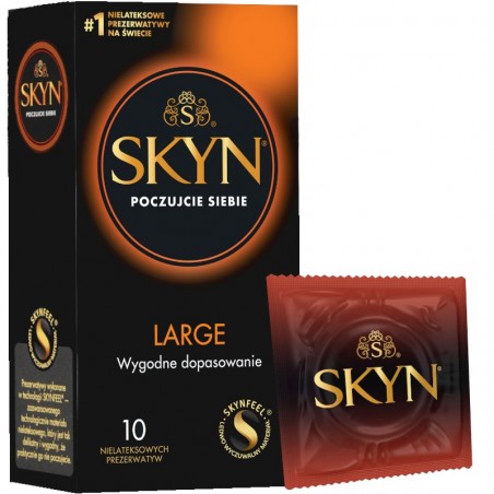SKYN Large 10 szt. - prezerwatywy nielateksowe większe