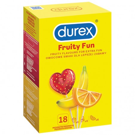 Durex Fruity Fun 18 szt - prezerwatywy