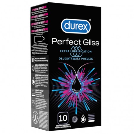 Durex Perfect Gliss 10 szt. - prezerwatywy