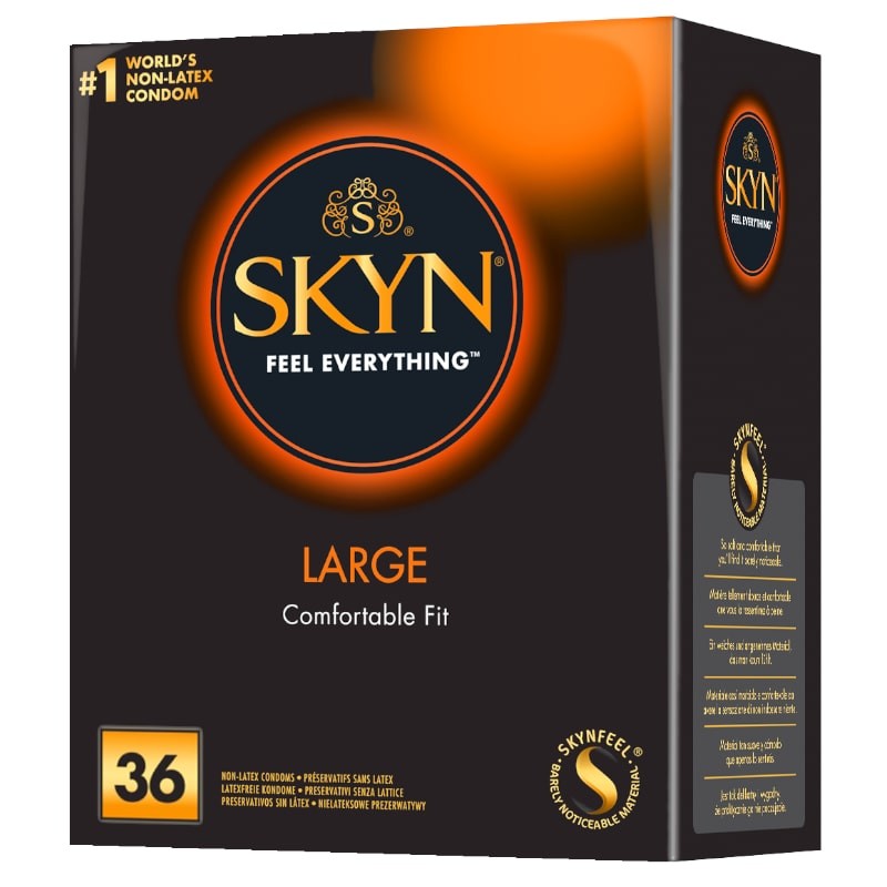 SKYN Large 36 szt. - prezerwatywy nielateksowe większe