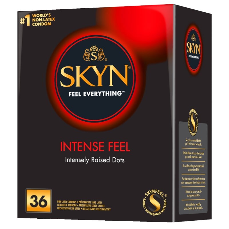 SKYN Intense Feel 36 szt. - prezerwatywy nielateksowe z wypustkami