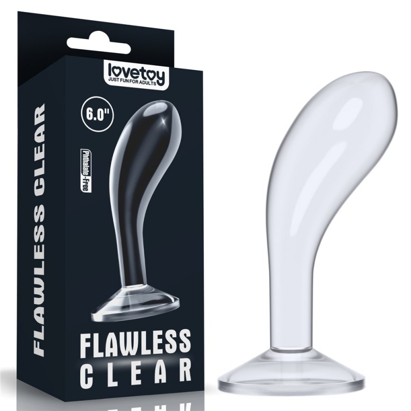 LoveToy Flawless Clear Prostate Plug 6.0'' - korek analny