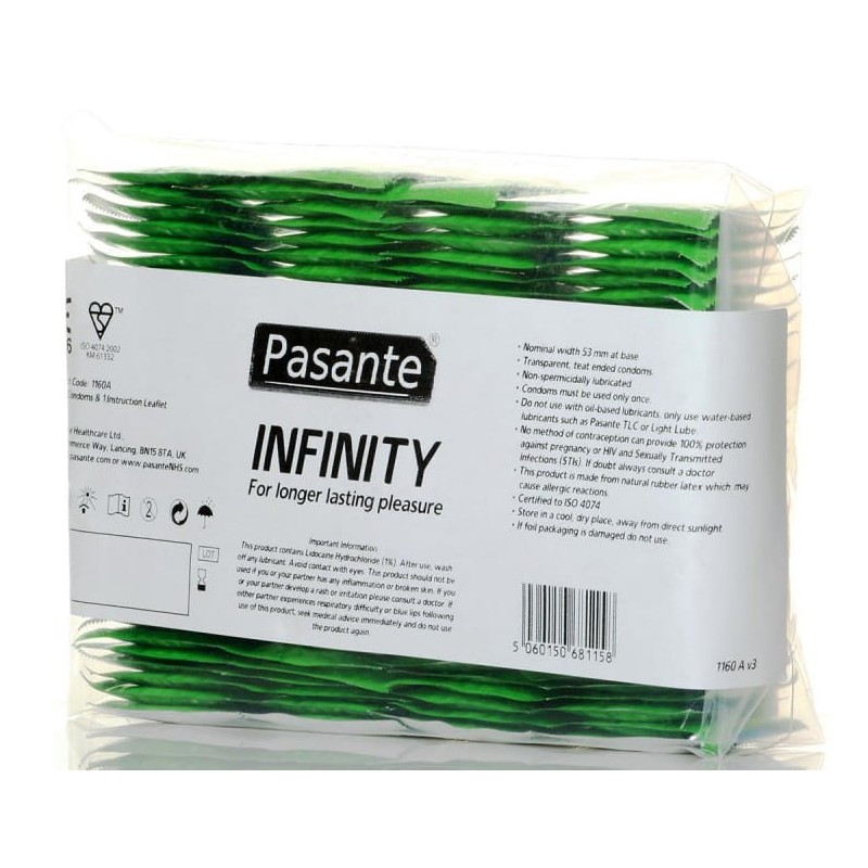 Pasante Delay Infinity 144 szt. - prezerwatywy