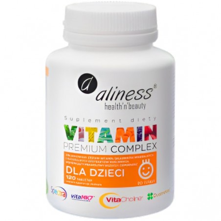 Aliness Premium Vitamin Complex dla dzieci - 120 tabletek