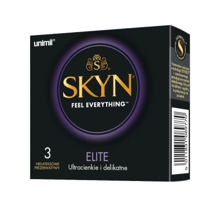 SKYN Elite 3 szt. - prezerwatywy nielateksowe cienkie