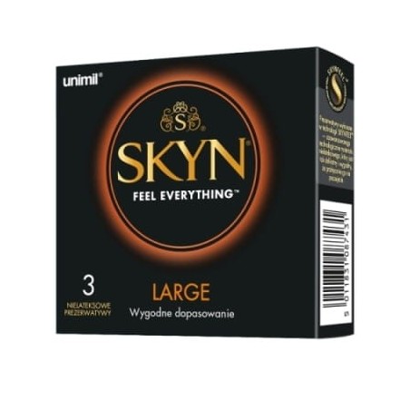 SKYN Large 3 szt. - prezerwatywy nielateksowe większe