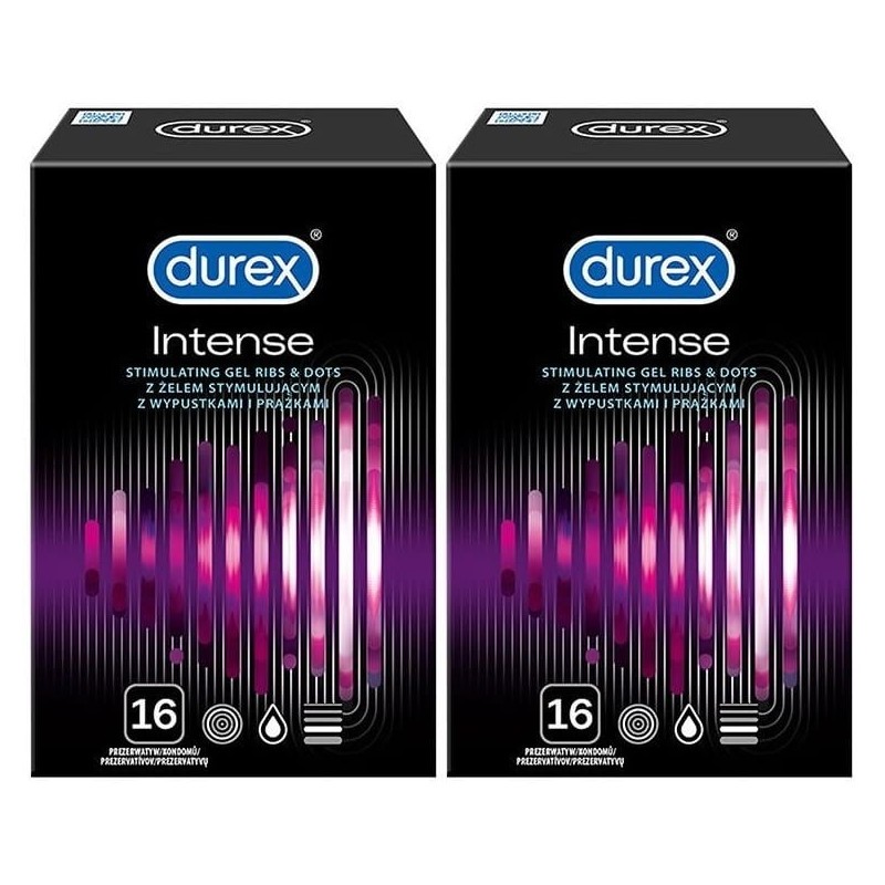 Durex Intense 32 szt (2x16) - prezerwatywy