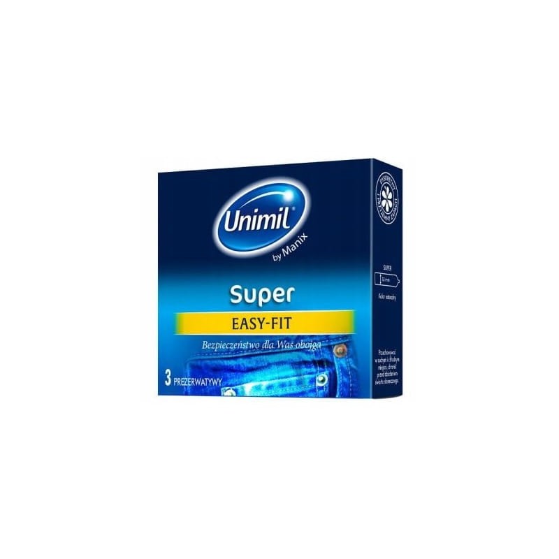 Unimil Super Easy Fit 3 szt. - prezerwatywy