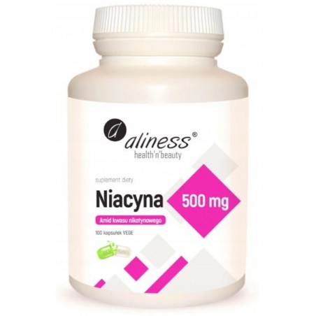 Aliness Niacyna 500 mg - 100 kapsułek