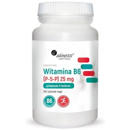 Aliness Witamina B6 (P-5-P) 25 mg - 100 tabletek
