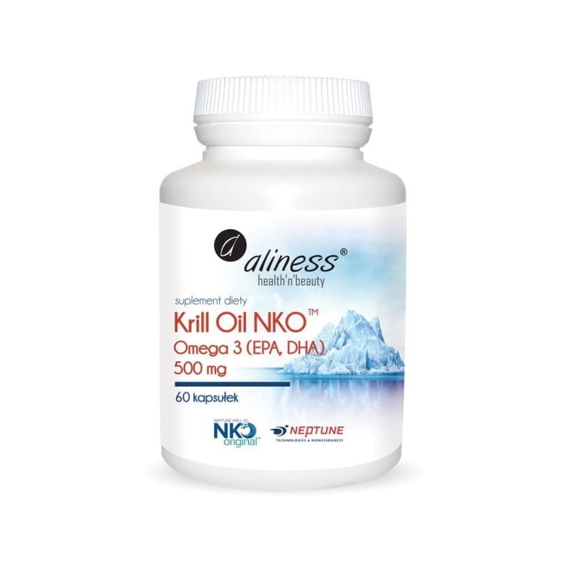 Aliness Krill Oil NKO Omega 3 - 60 kapsułek