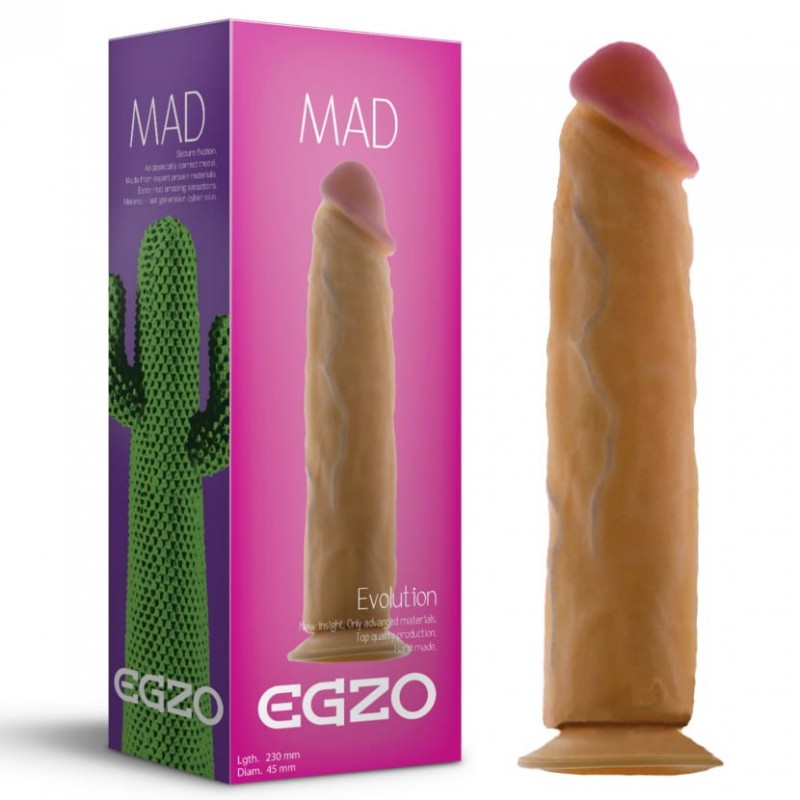 Duże dildo z przyssawką EGZO Mad Cactus