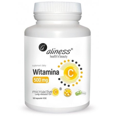Aliness Witamina C 500 mg 12h - 100 kapsułek