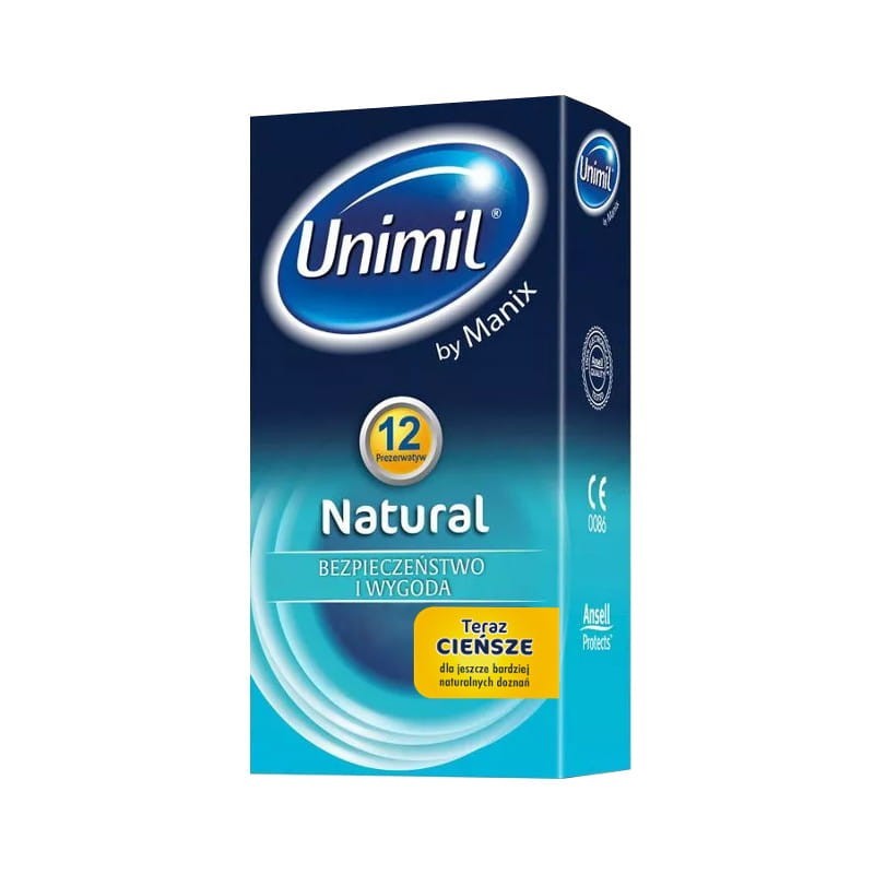 Unimil Natural+ 12 szt. - prezerwatywy