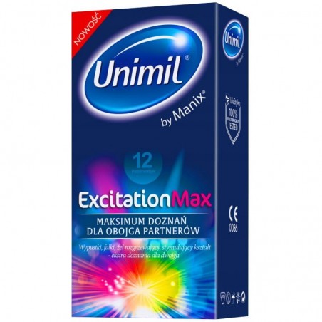 Unimil Excitation Max 12 szt. - prezerwatywy
