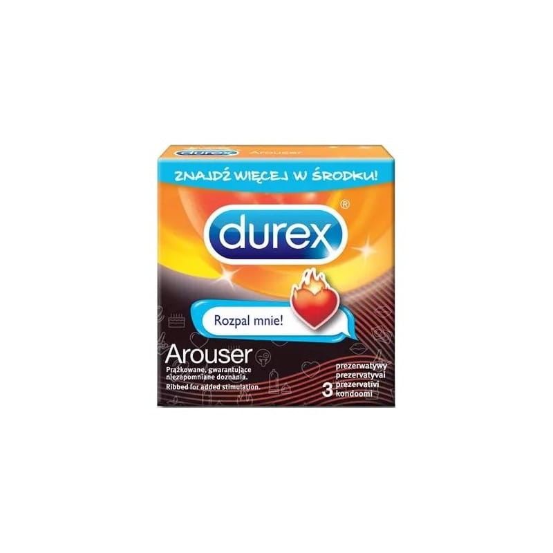 Durex Arouser Emoji 3 szt. - prezerwatywy
