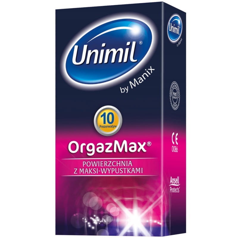 Unimil OrgazMax 10 szt. - prezerwatywy z wypustkami